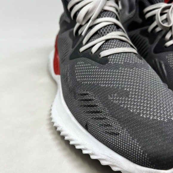 Adidas Alphabounce Beyond Men's Size 11 Running Shoes Gray Red White AC8625 - Picture 9 of 12